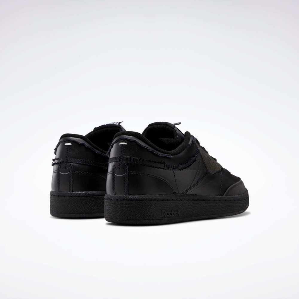 Reebok Maison Margiela Club C Memory Of Shoes Svarta Vita Svarta | IPVQZ-4830