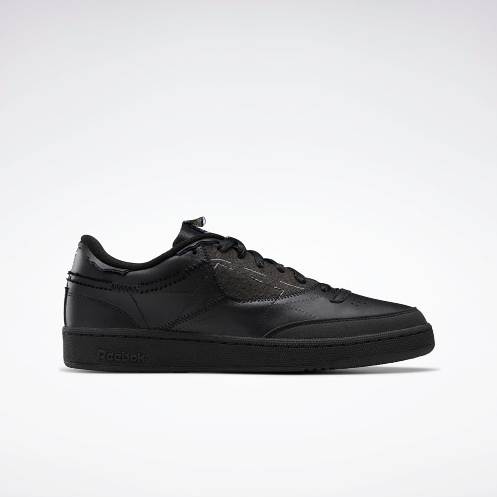 Reebok Maison Margiela Club C Memory Of Shoes Svarta Vita Svarta | IPVQZ-4830