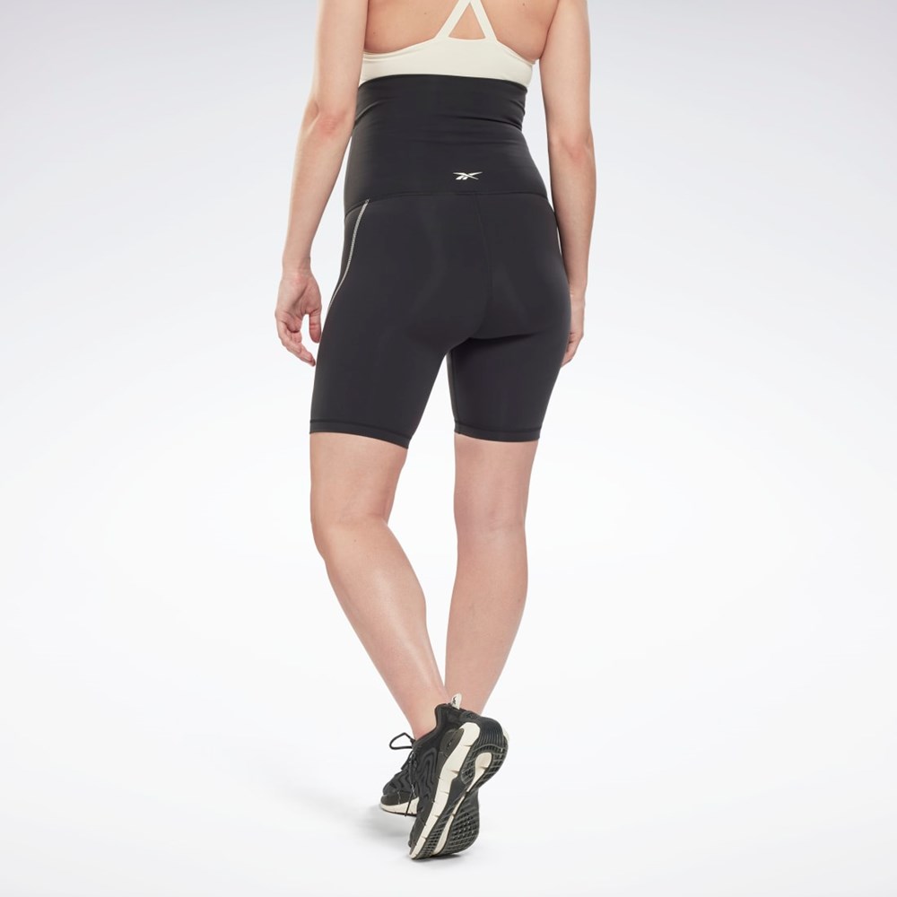 Reebok Maternity Legging Shorts Svarta | FWOBA-9650