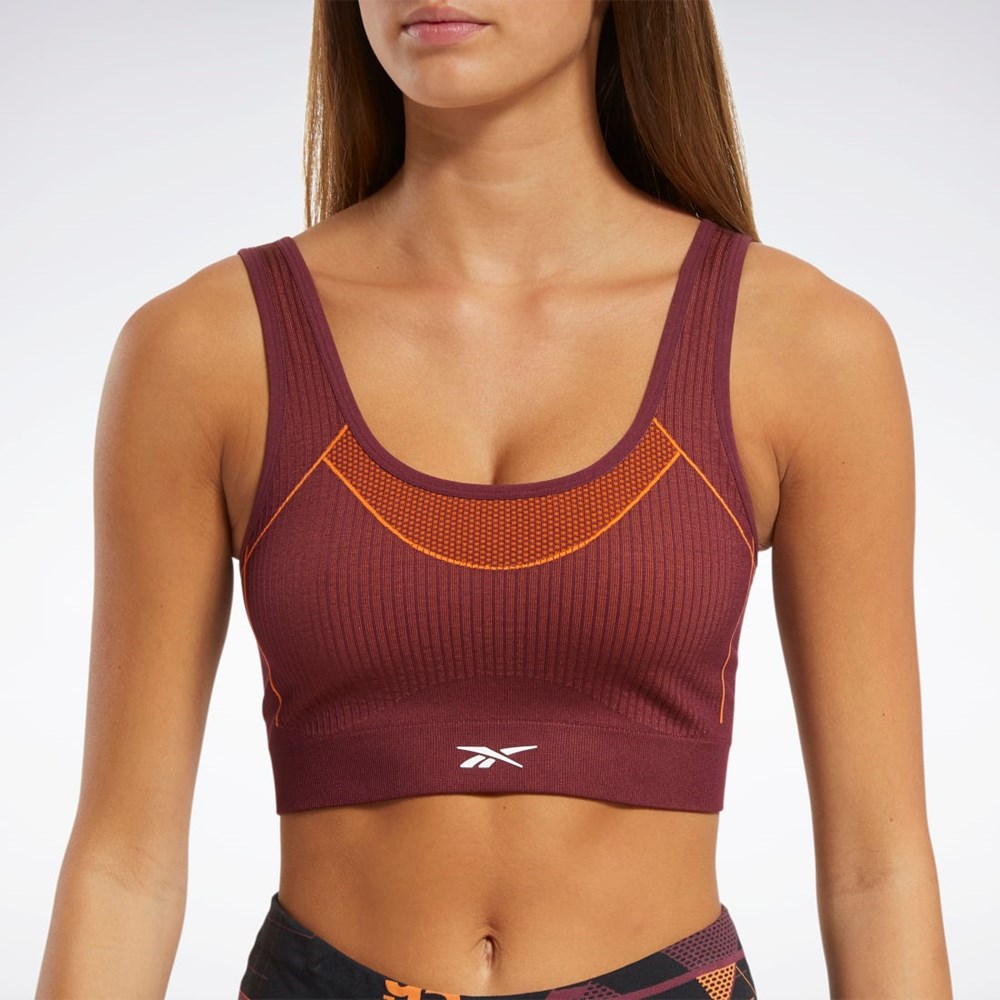 Reebok Meet You There Low-Impact Bra Vinröda | TXYSI-0831