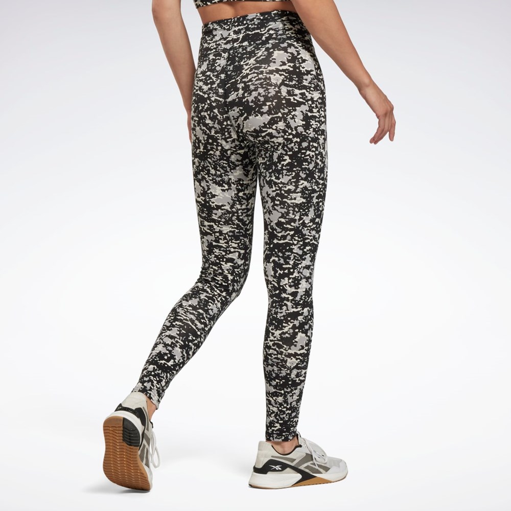 Reebok Modern Safari Bomull Leggings Svarta | CGJXB-9173