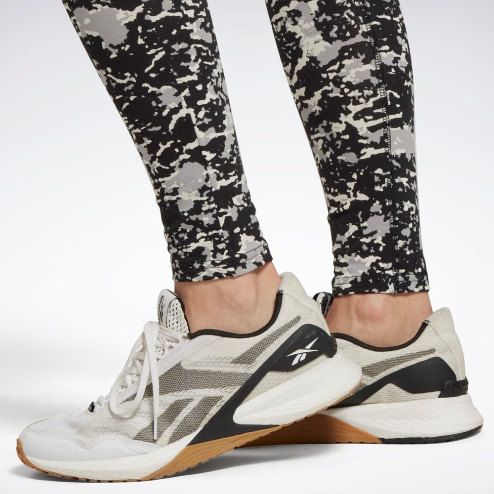 Reebok Modern Safari Bomull Leggings Svarta | CGJXB-9173