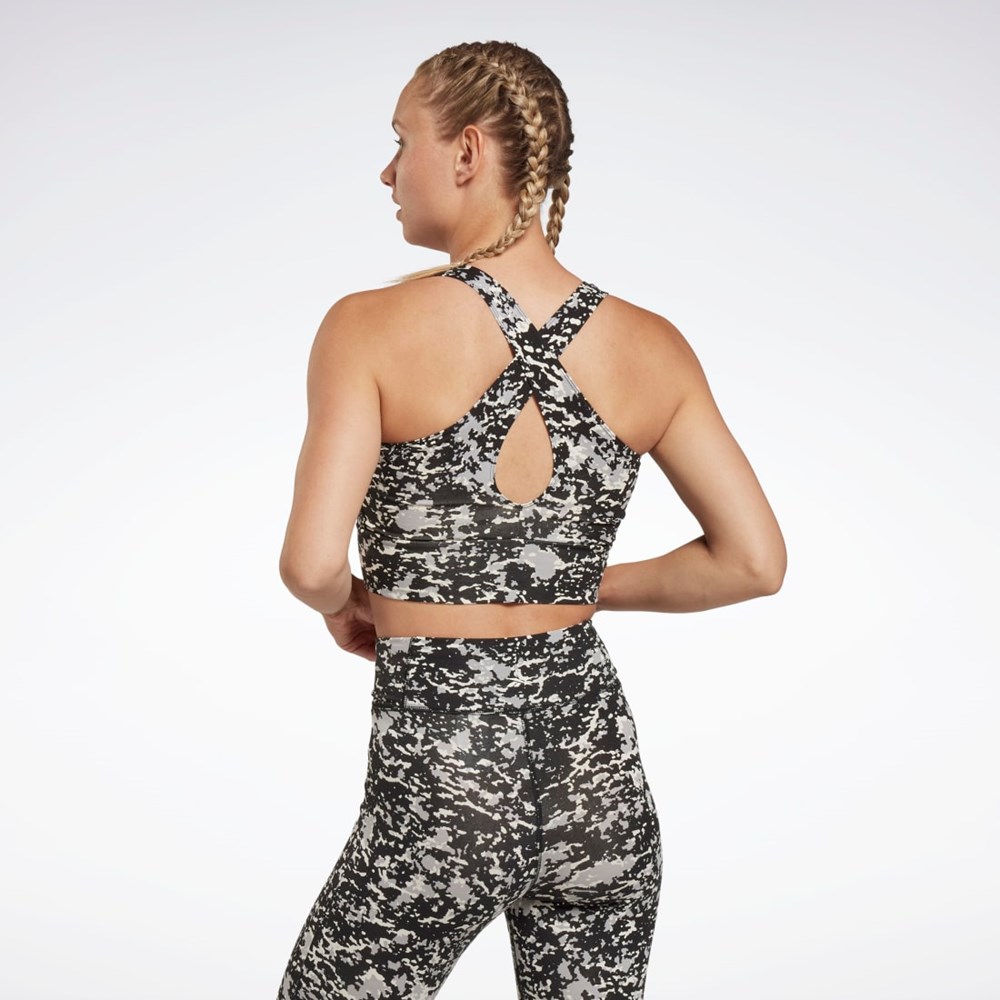 Reebok Modern Safari Bralette Svarta | OWQMI-3425