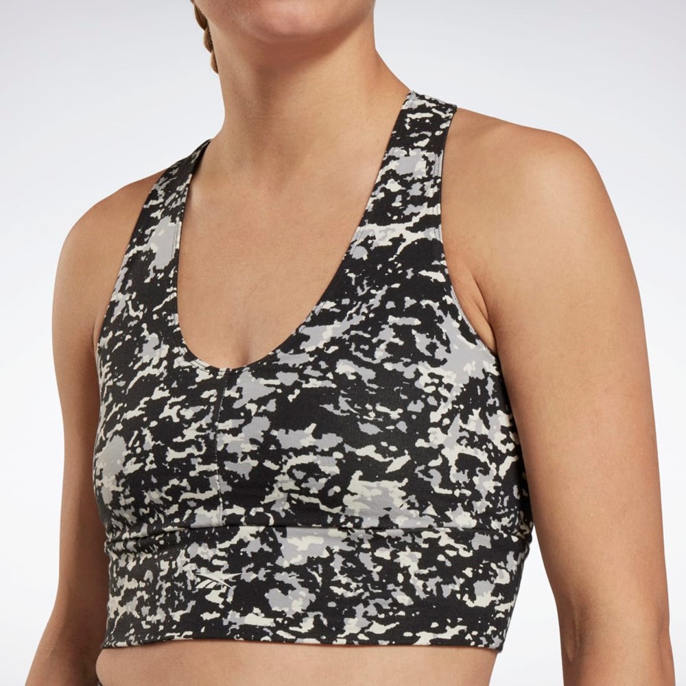 Reebok Modern Safari Bralette Svarta | OWQMI-3425