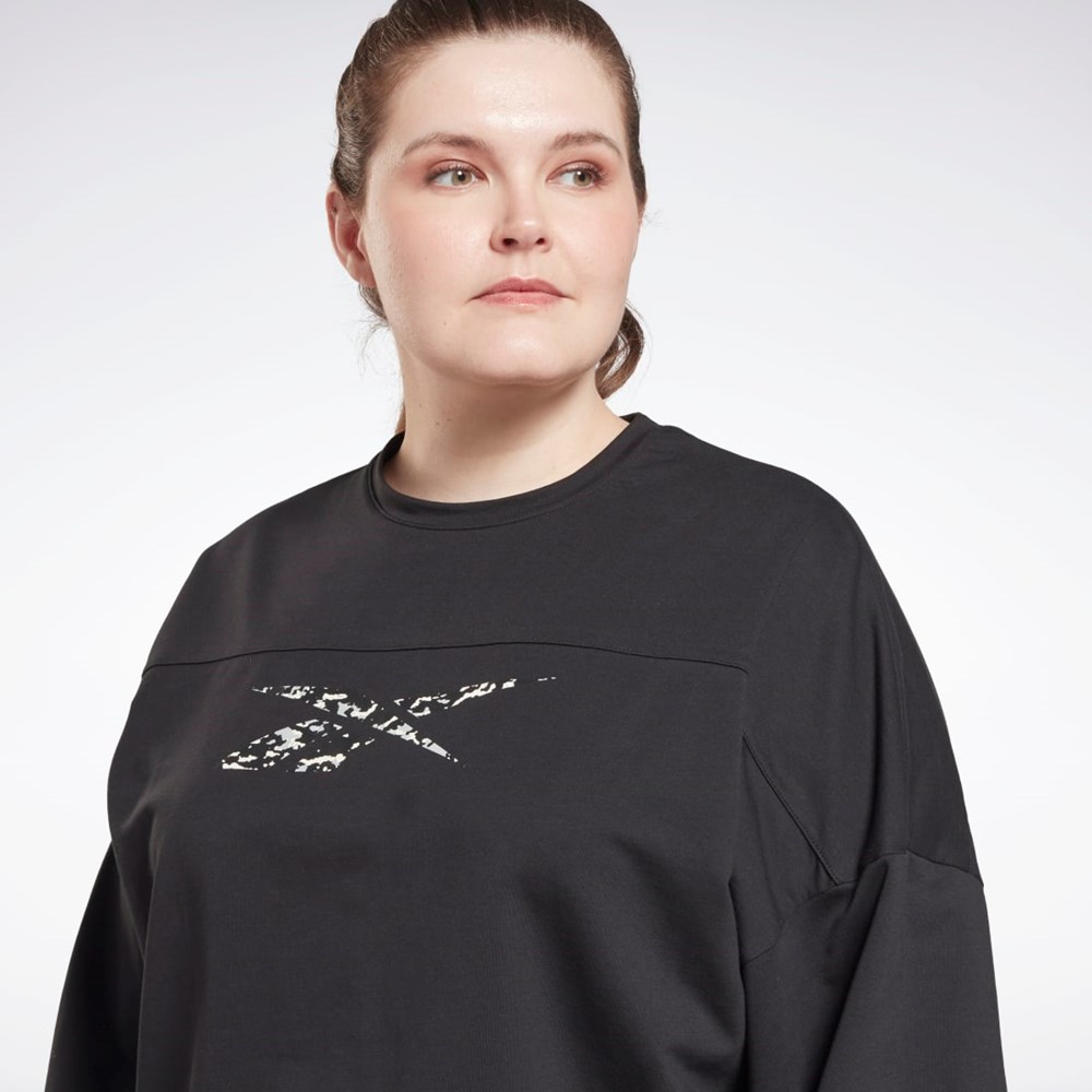 Reebok Modern Safari Coverup (Plus Size) Svarta | FXIRG-6542