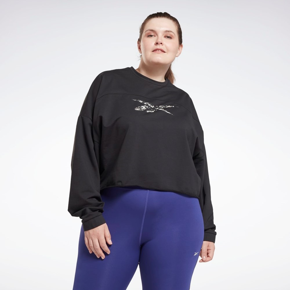 Reebok Modern Safari Coverup (Plus Size) Svarta | FXIRG-6542