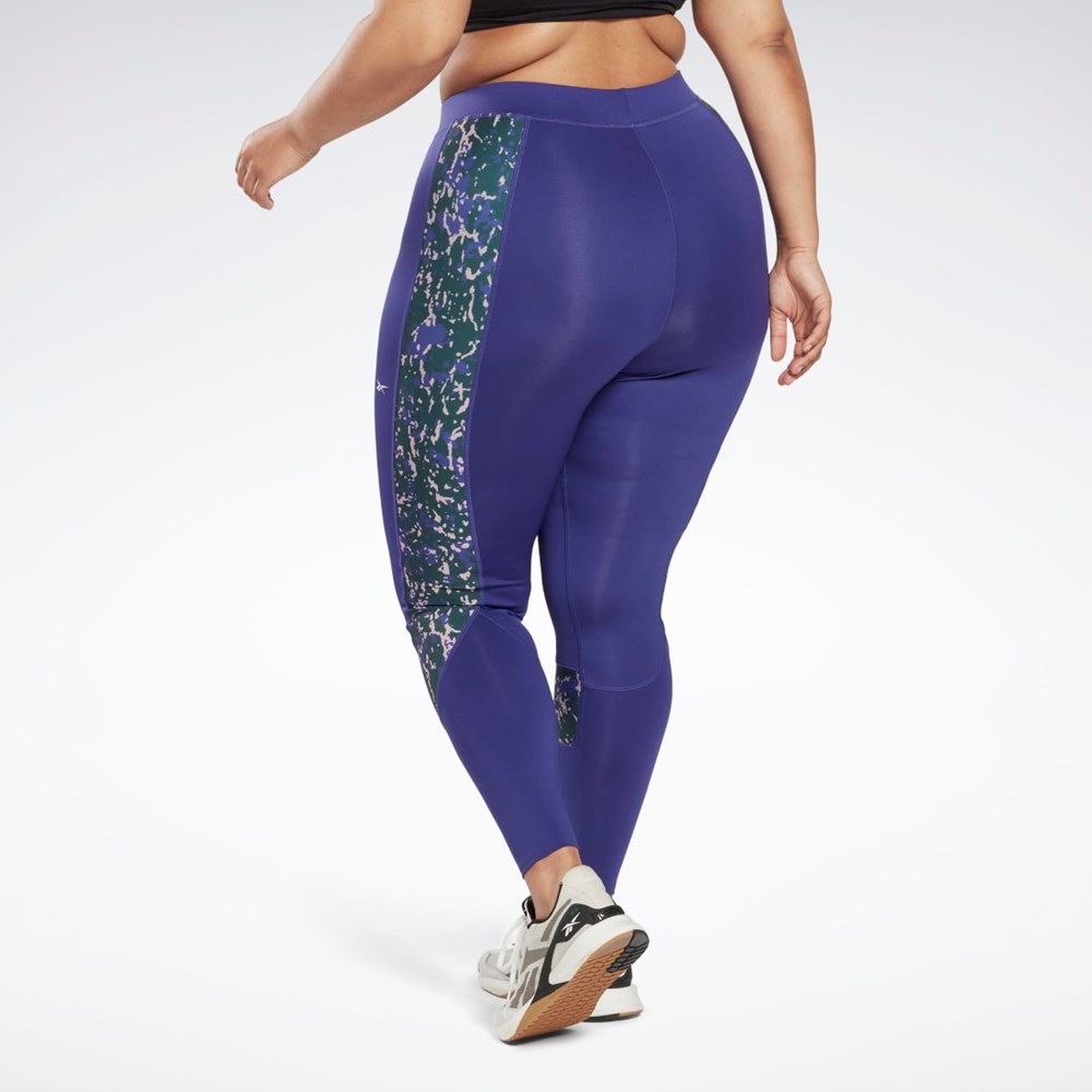 Reebok Modern Safari Leggings (Plus Size) Lila | XMUIB-4271