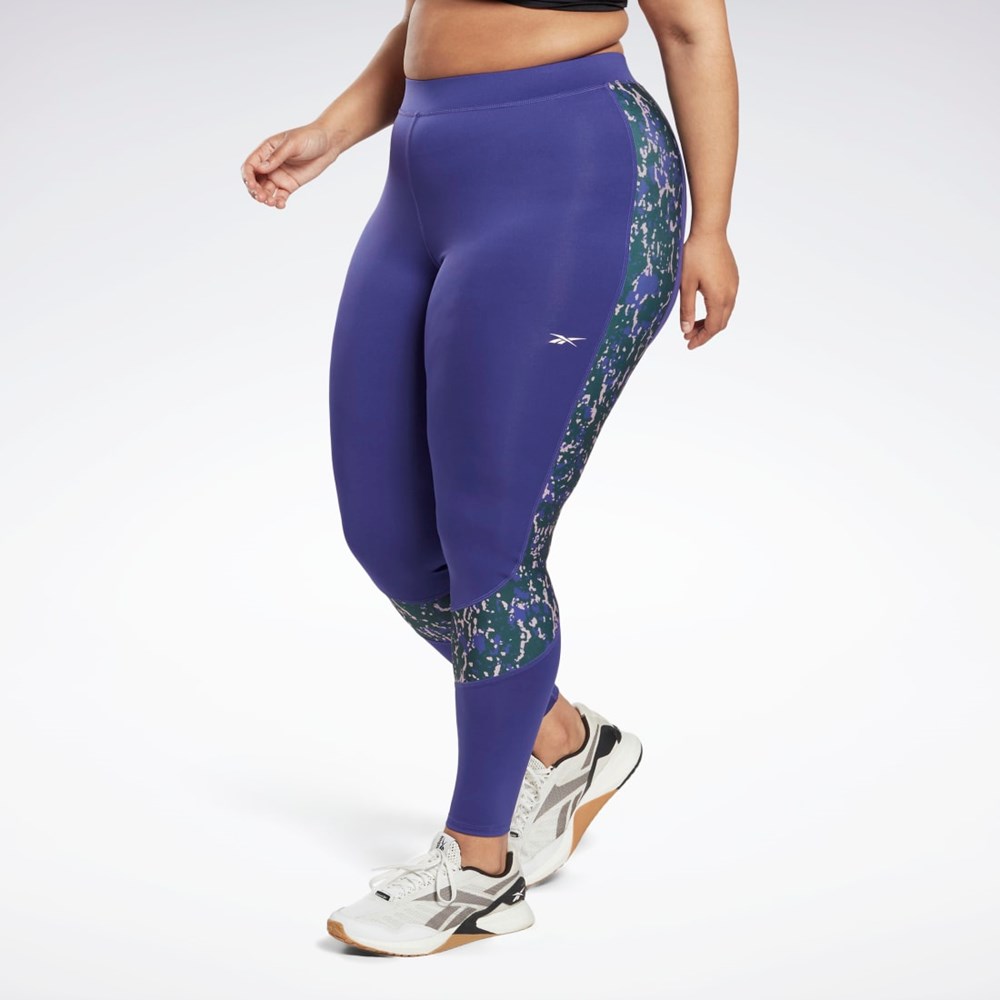 Reebok Modern Safari Leggings (Plus Size) Lila | XMUIB-4271