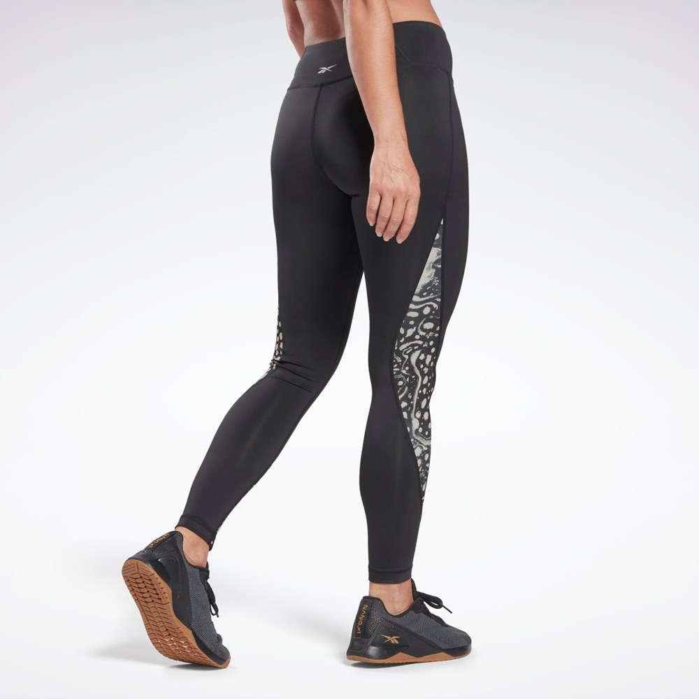 Reebok Modern Safari Leggings Svarta | KEZPM-6475