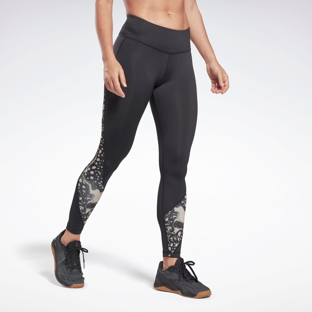 Reebok Modern Safari Leggings Svarta | KEZPM-6475