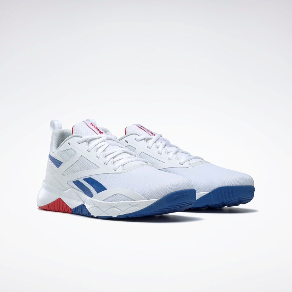 Reebok NFX Tränings Shoes Vita Grå Blå | WGRZT-1754