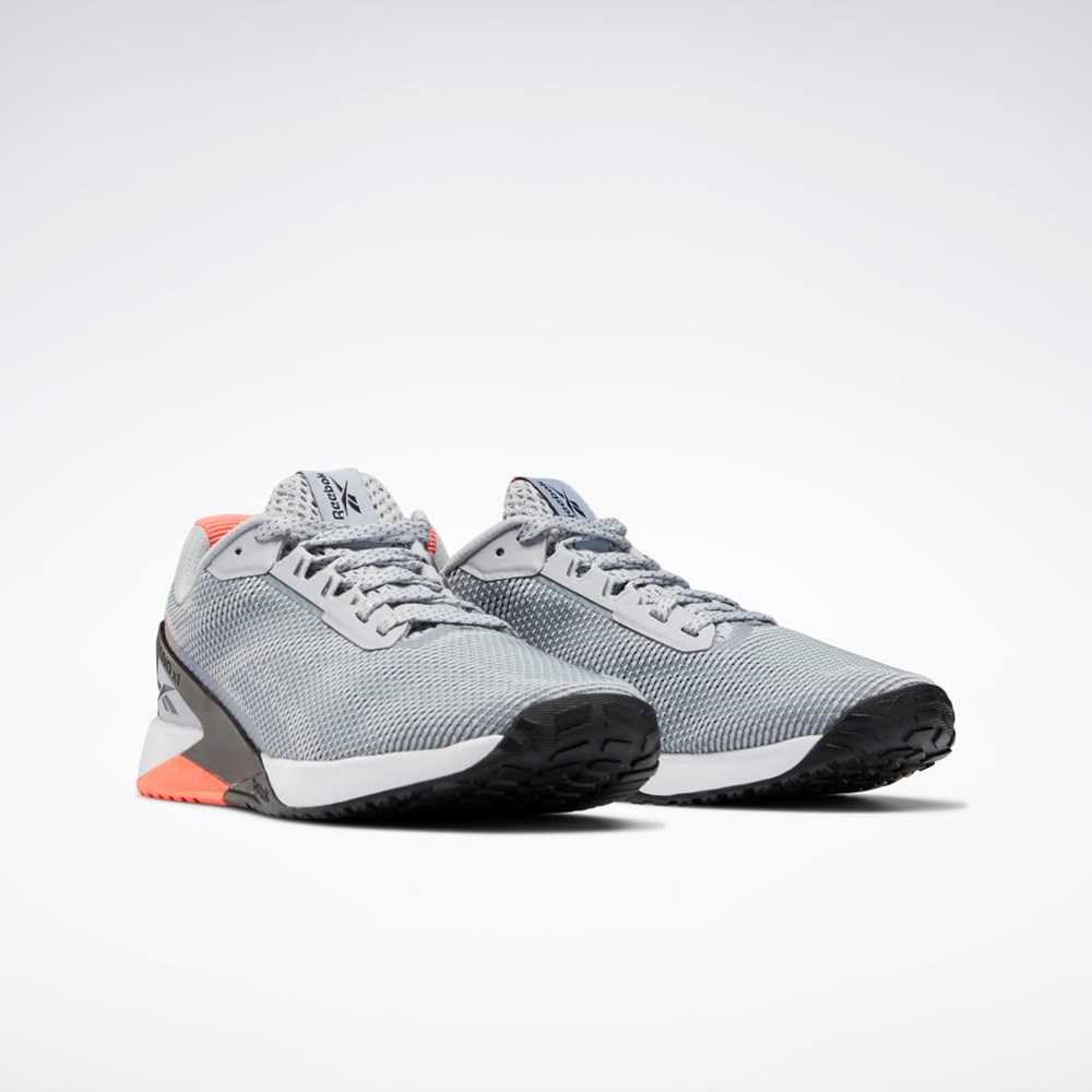 Reebok Nano X1 Grit Tränings Shoes Grå Svarta Orange | AJDCZ-4870