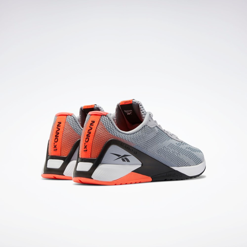 Reebok Nano X1 Grit Tränings Shoes Grå Svarta Orange | IRCFP-8574