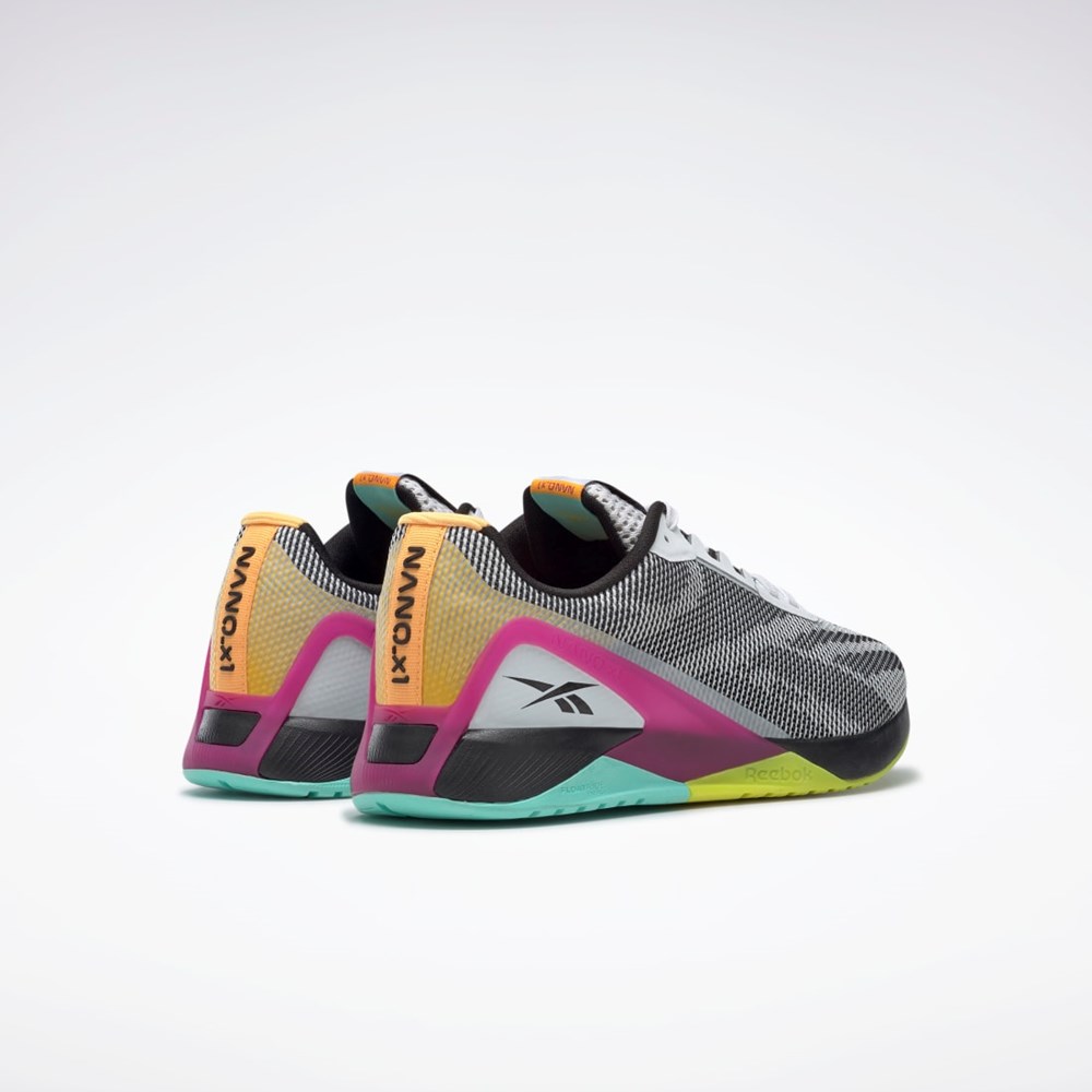 Reebok Nano X1 Grit Tränings Shoes Vita Svarta Rosa | UTRME-8720