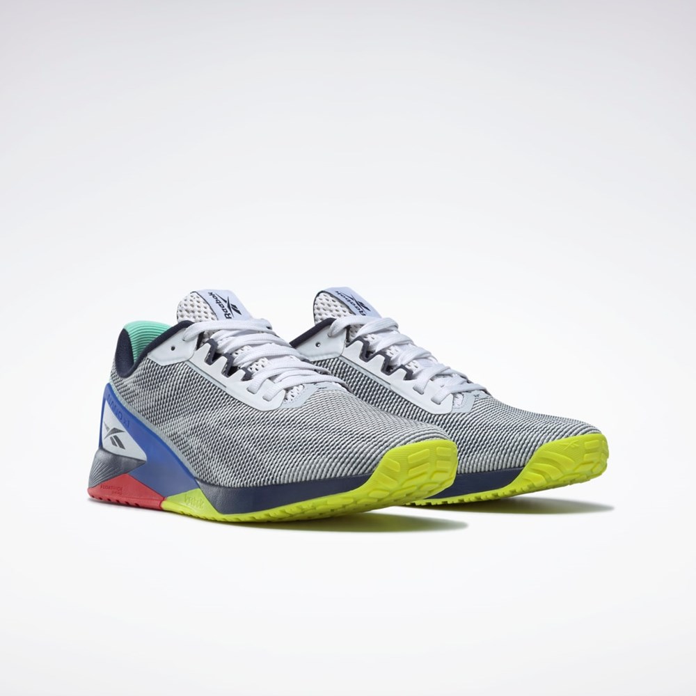 Reebok Nano X1 Grit Tränings Shoes Vita Marinblå Blå | VHLIC-4957