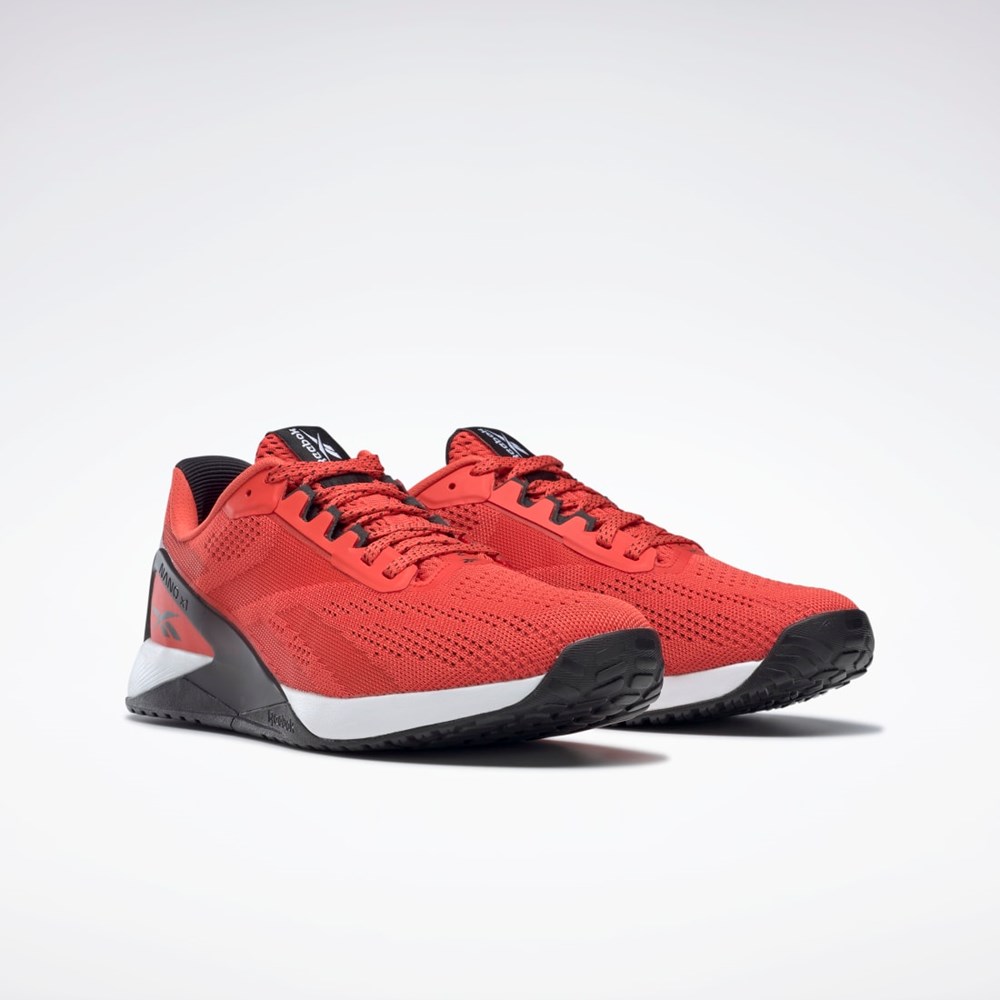 Reebok Nano X1 Tränings Shoes Röda Vita Svarta | STKYP-6357