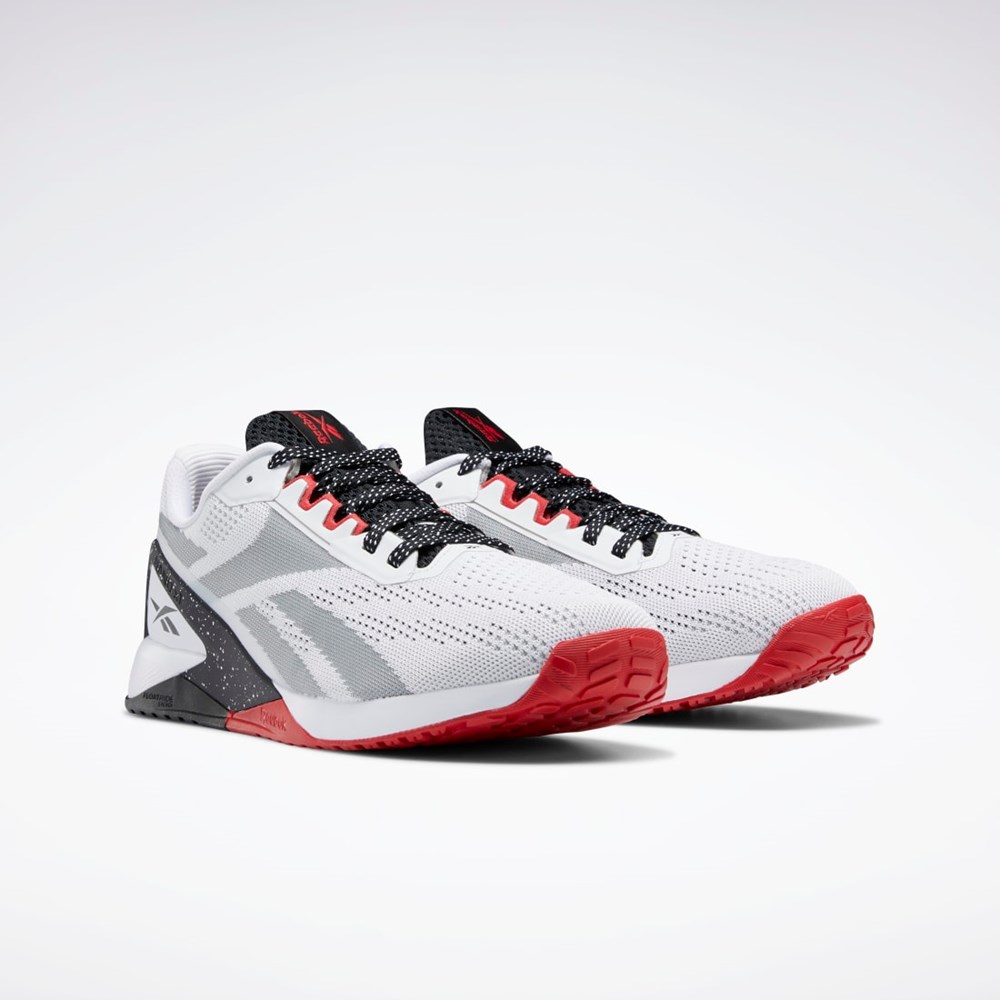 Reebok Nano X1 Tränings Shoes Vita Svarta Röda | OAJNH-3876