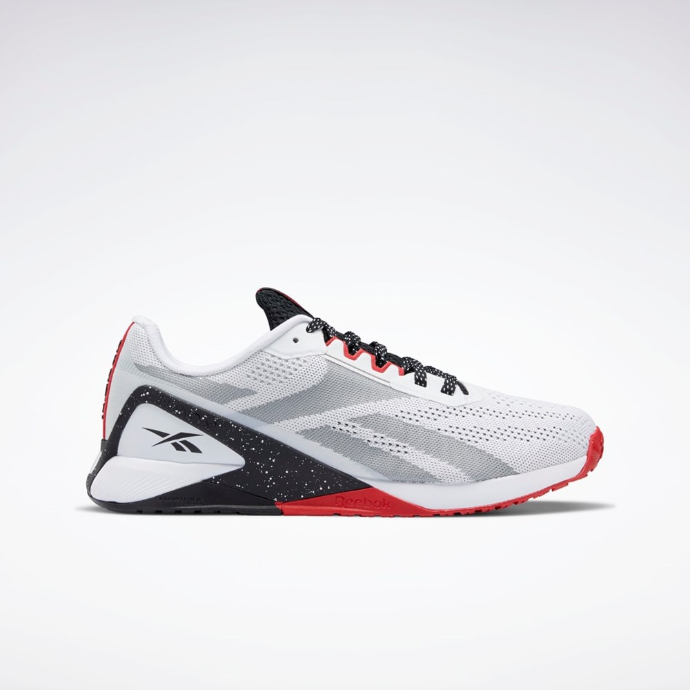 Reebok Nano X1 Tränings Shoes Vita Svarta Röda | QZMJC-3217