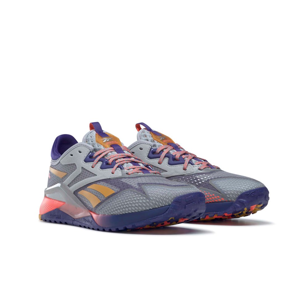 Reebok Nano X2 TR Adventure Tränings Shoes Grå Lila Orange | BUJQI-7903