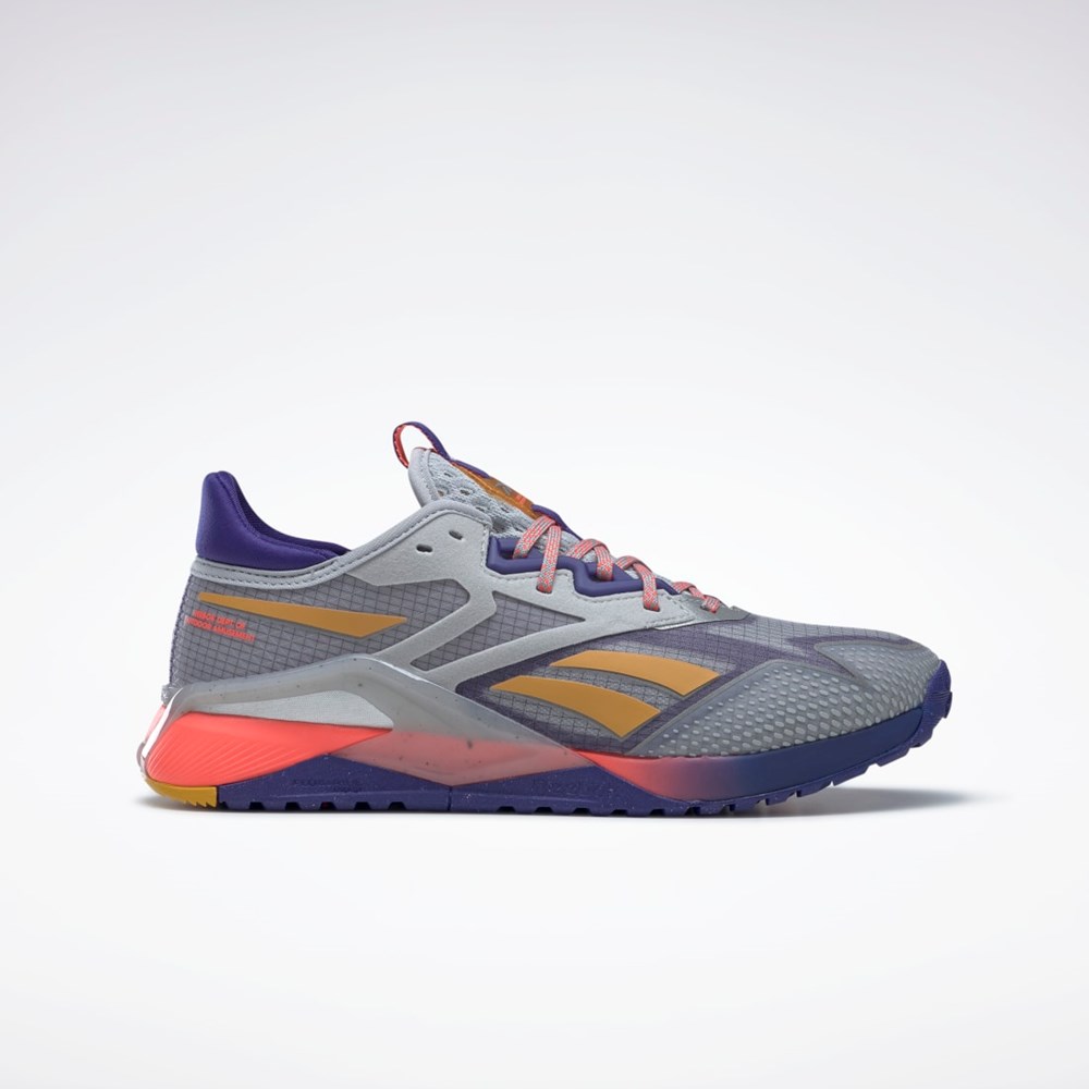 Reebok Nano X2 TR Adventure Tränings Shoes Grå Lila Orange | BUJQI-7903