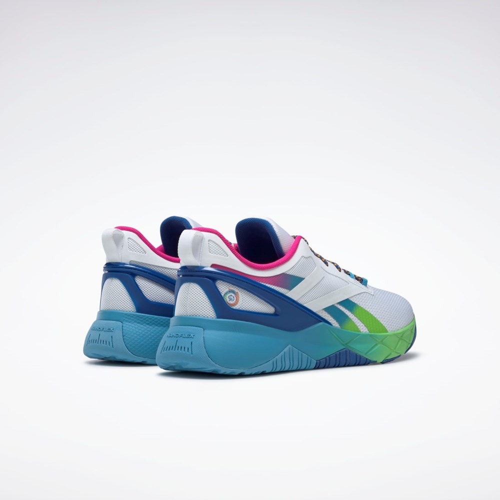 Reebok Nanoflex Parafit TR Shoes Vita Blå Blå | OLCMN-7891