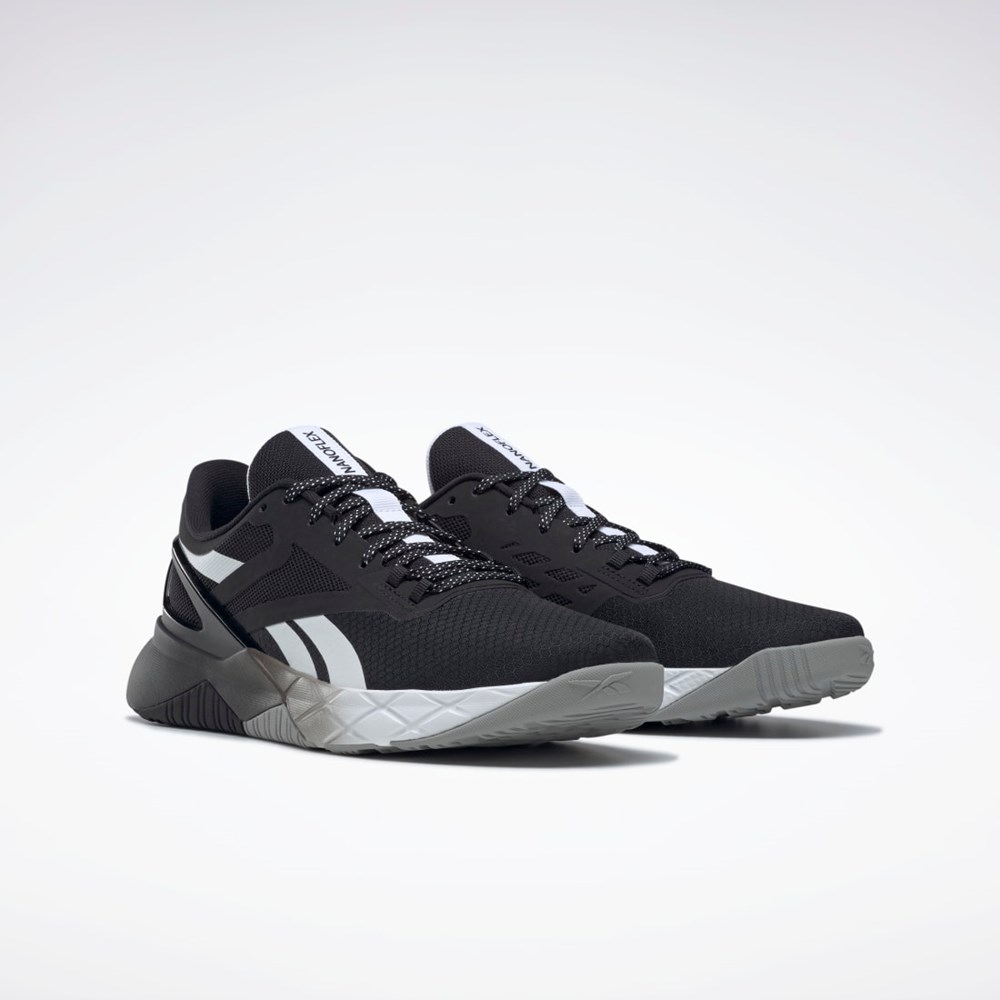 Reebok Nanoflex TR Tränings Shoes Svarta Vita Grå | LHGDY-6879