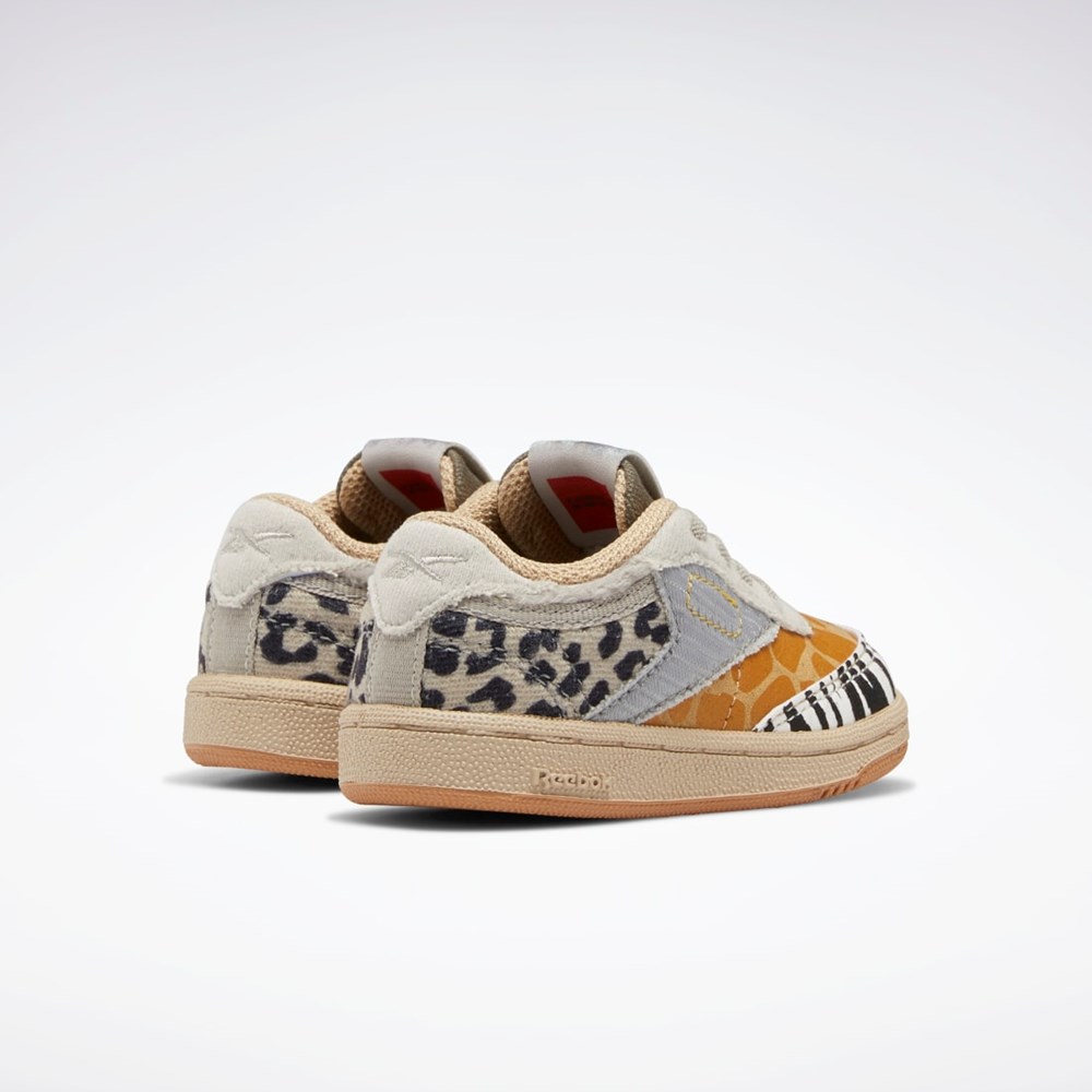 Reebok National Geographic Club C Shoes - Toddler Oatmeal / Sand Stone / Soft Camel | IOQTX-6914