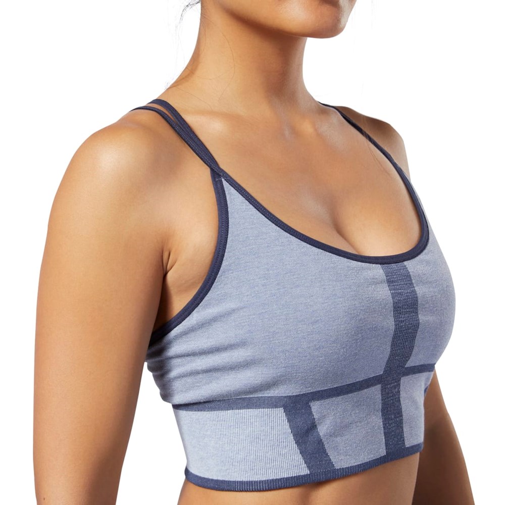 Reebok Nature X Low-Impact Seamless Bra Denim Dust | WLEOX-5829