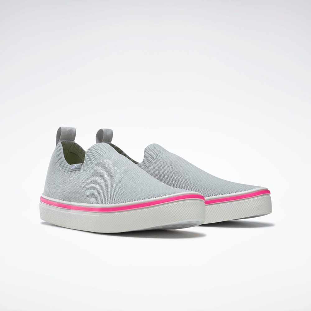 Reebok OnLux Slip-On Shoes Grå Vita Rosa | KWBQZ-6254