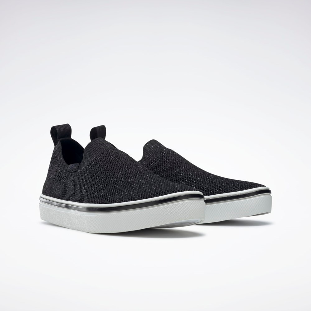 Reebok OnLux Slip-On Shoes Svarta Grå Vita | VQYBA-7894