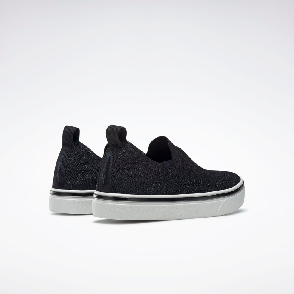 Reebok OnLux Slip-On Shoes Svarta Grå Vita | VQYBA-7894