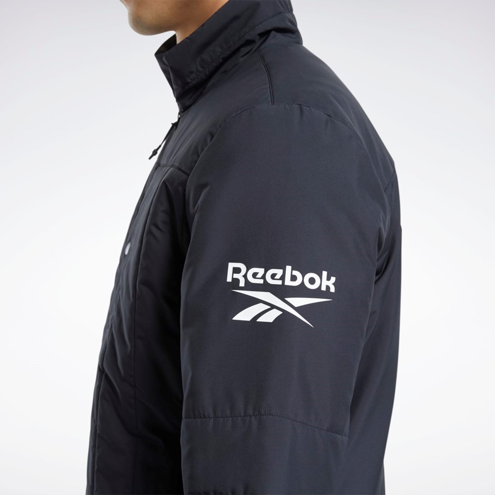 Reebok Outerwear Light Vadderad Jacket Svarta | PRBNY-5726