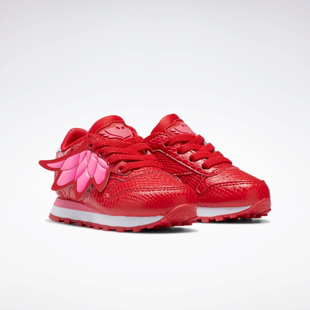 Reebok PJ Masks Classic Leather Shoes - Toddler Röda Rosa Vita | QVKZH-5926