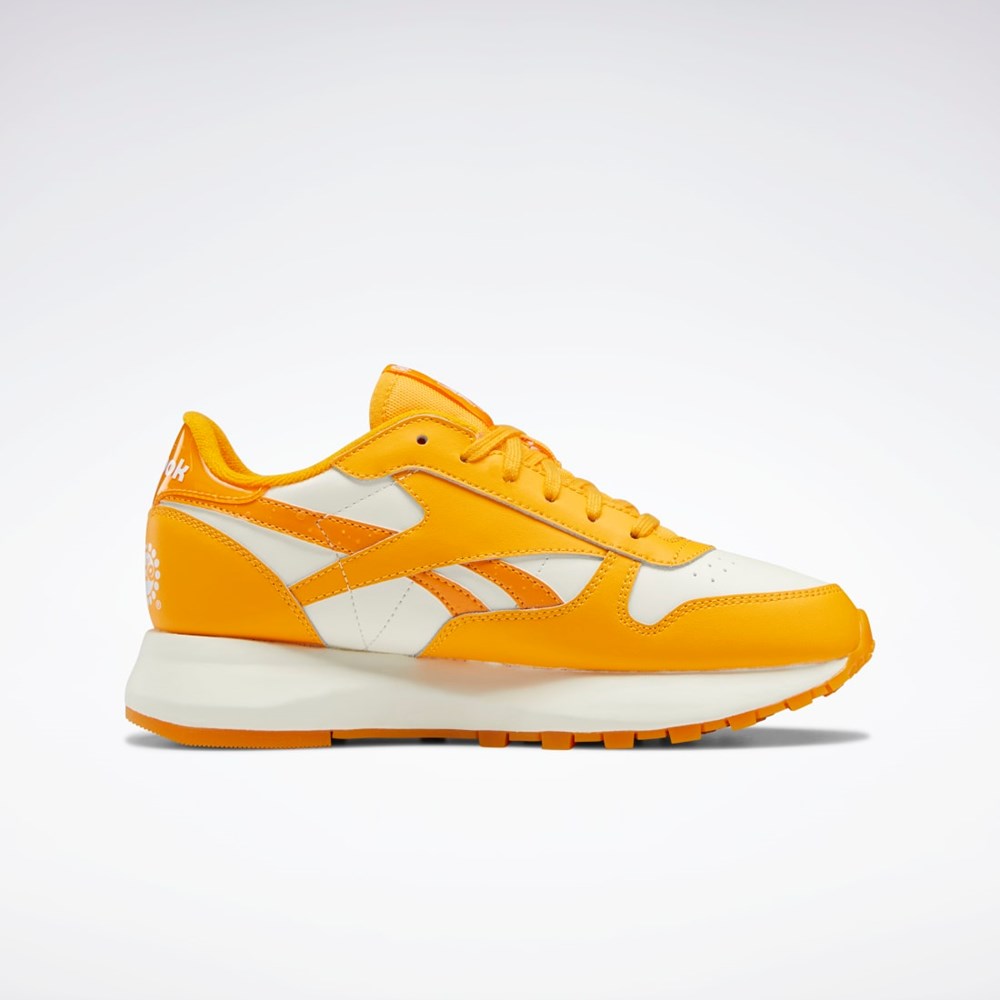 Reebok Popsicle Classic Leather SP Shoes Semi Fire Spark / Chalk / Semi Fire Spark | JHVWI-8154