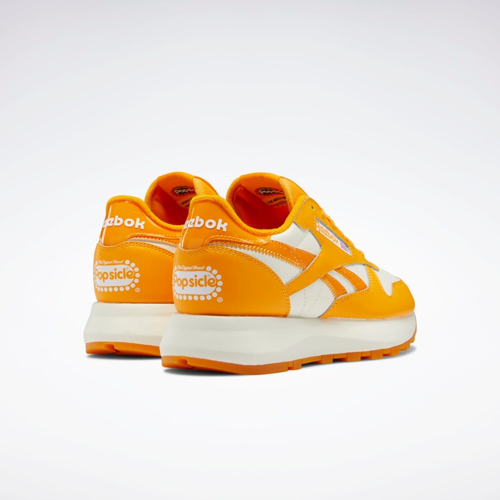 Reebok Popsicle Classic Leather SP Shoes Semi Fire Spark / Chalk / Semi Fire Spark | JHVWI-8154