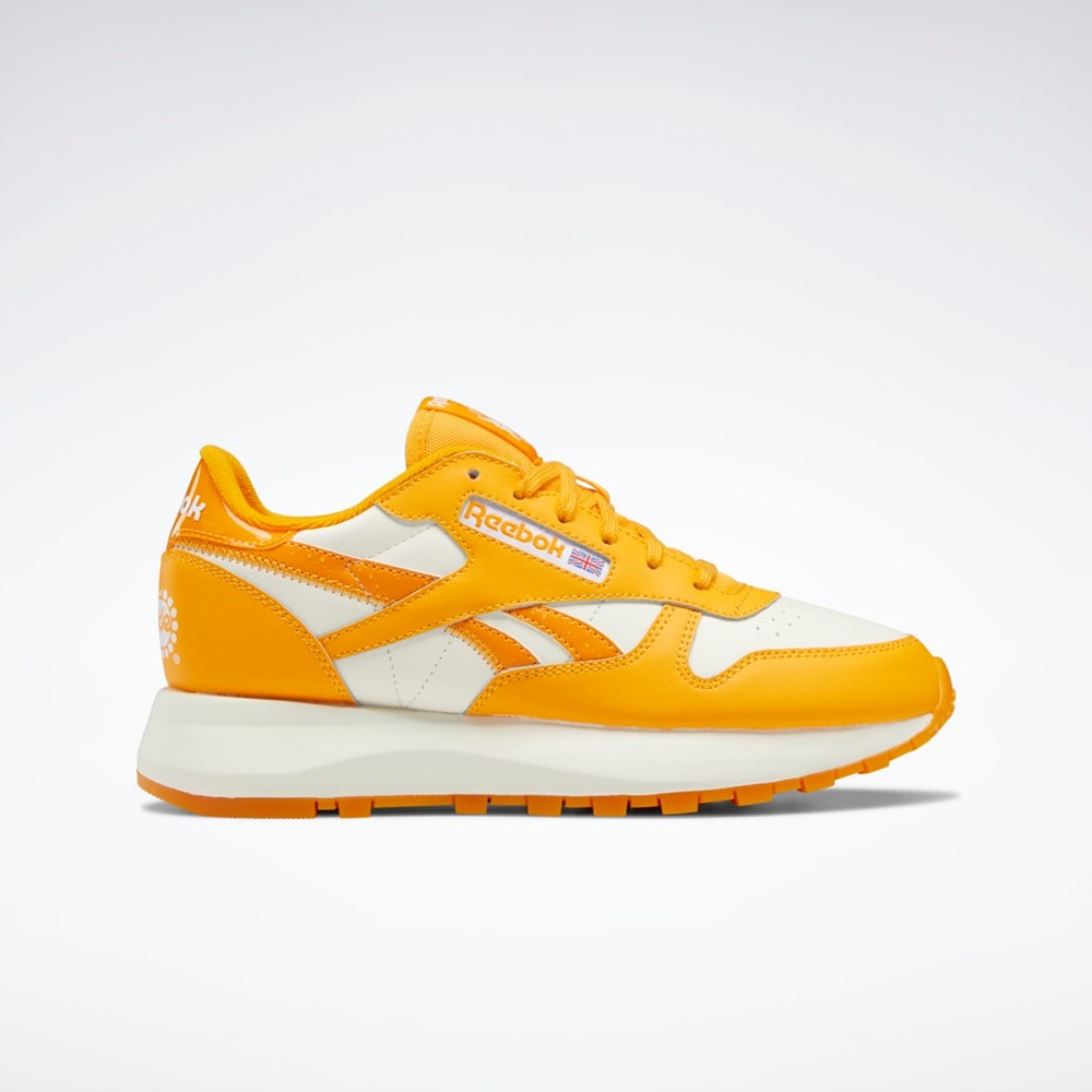 Reebok Popsicle Classic Leather SP Shoes Semi Fire Spark / Chalk / Semi Fire Spark | JHVWI-8154