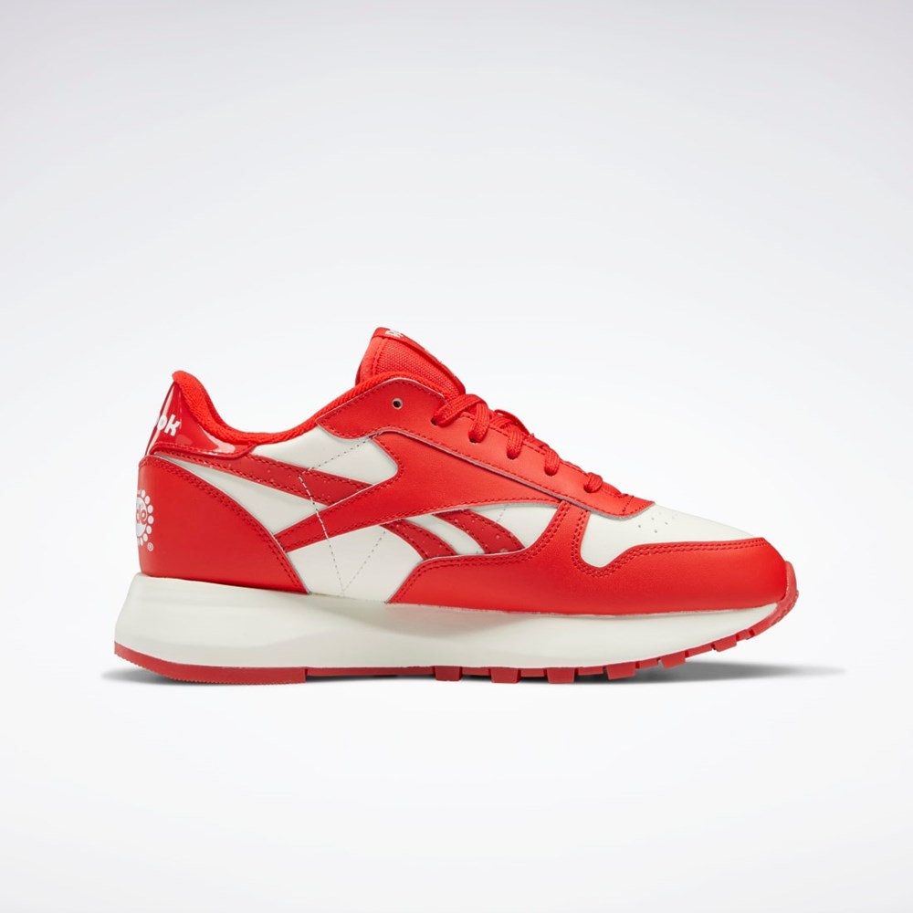 Reebok Popsicle Classic Leather SP Shoes Röda Röda | OTPYF-8692