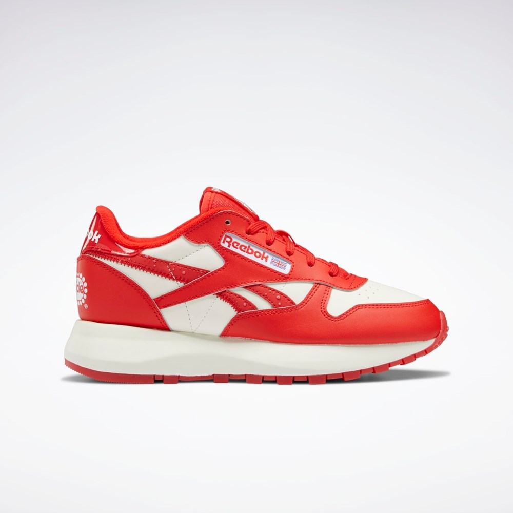 Reebok Popsicle Classic Leather SP Shoes Röda Röda | OTPYF-8692