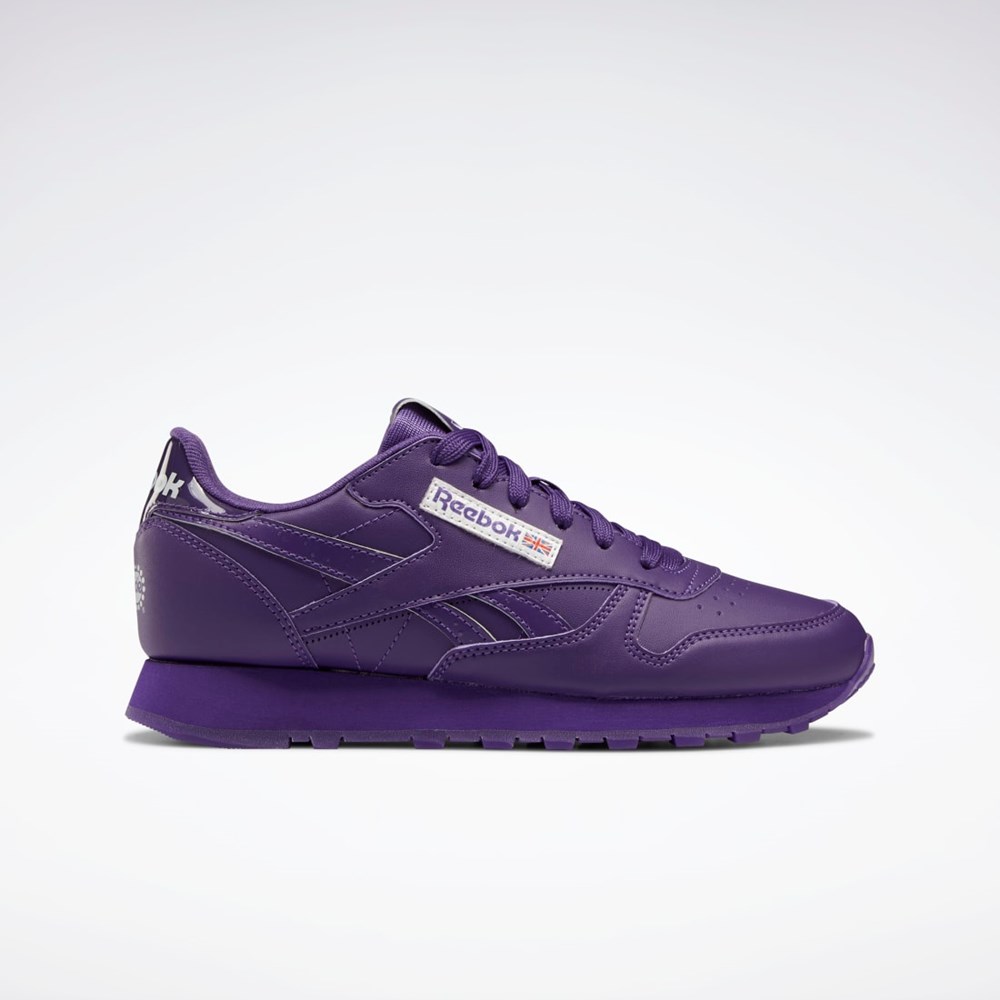 Reebok Popsicle Classic Leather Shoes - Grade School Lila Lila Lila | OIZKX-1570