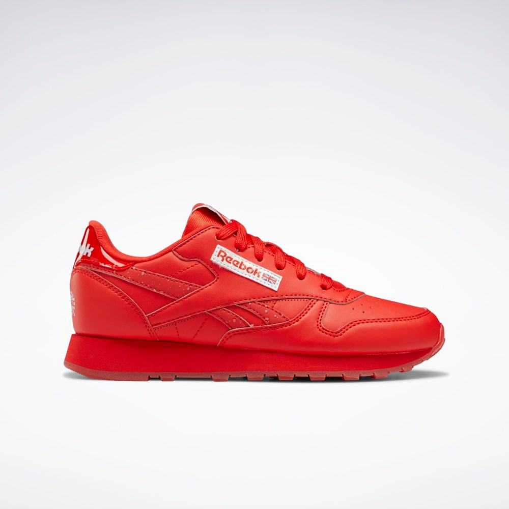 Reebok Popsicle Classic Leather Shoes - Grade School Röda Röda Röda | WOQDA-6432