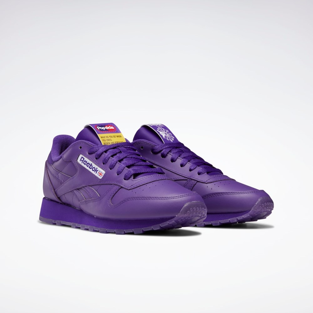 Reebok Popsicle Classic Leather Shoes Lila Lila Lila | GMQZS-0526