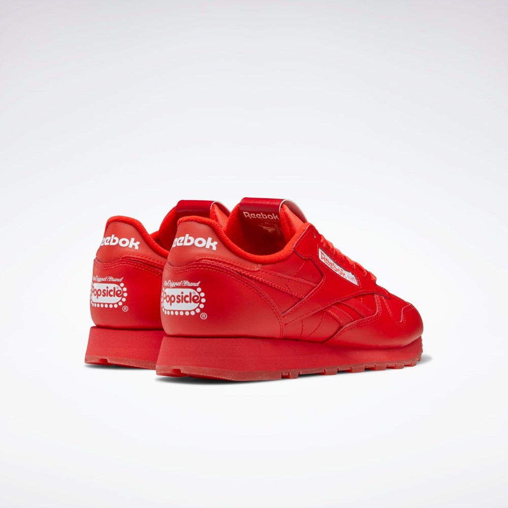 Reebok Popsicle Classic Leather Shoes Röda Röda Röda | VKICA-5401