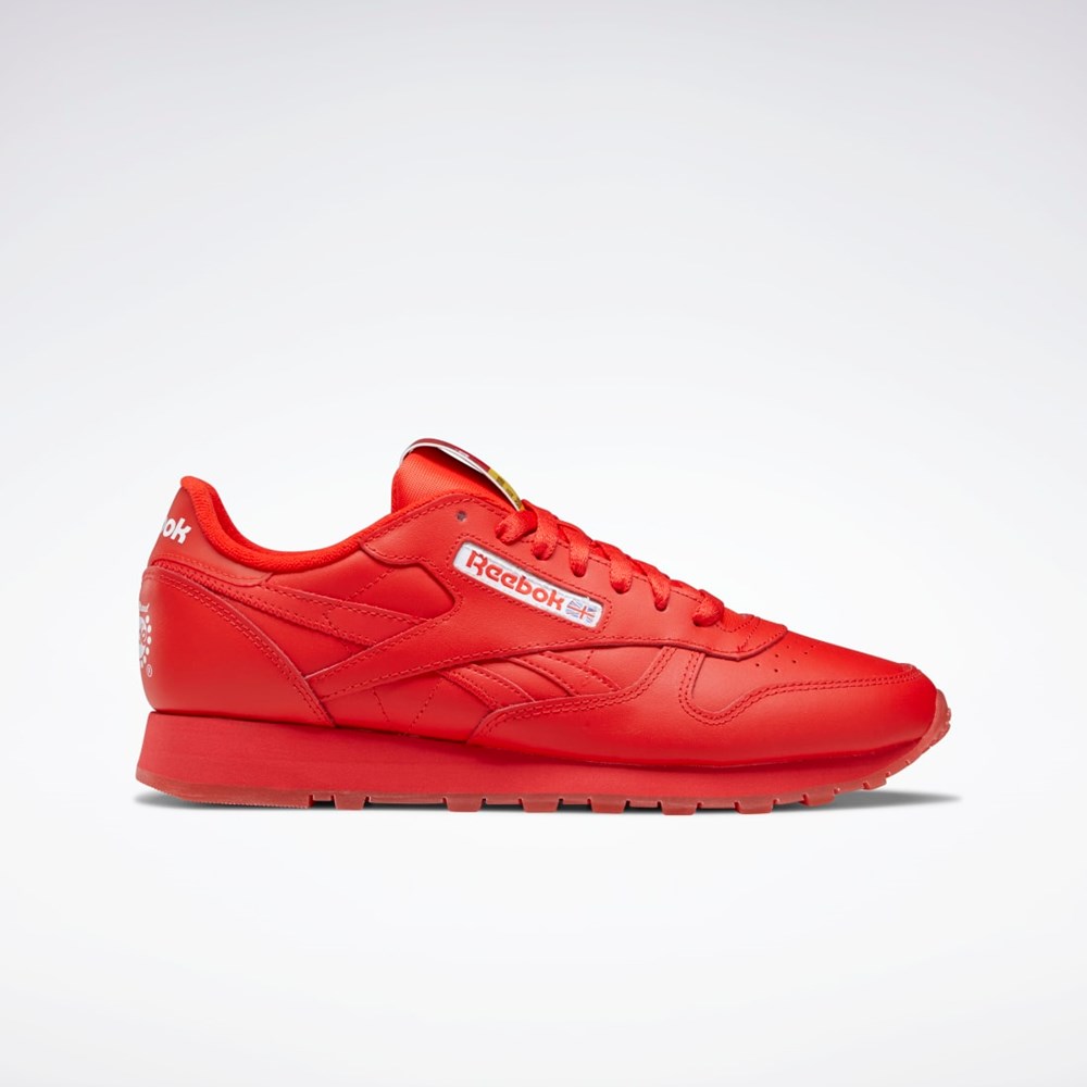 Reebok Popsicle Classic Leather Shoes Röda Röda Röda | VKICA-5401