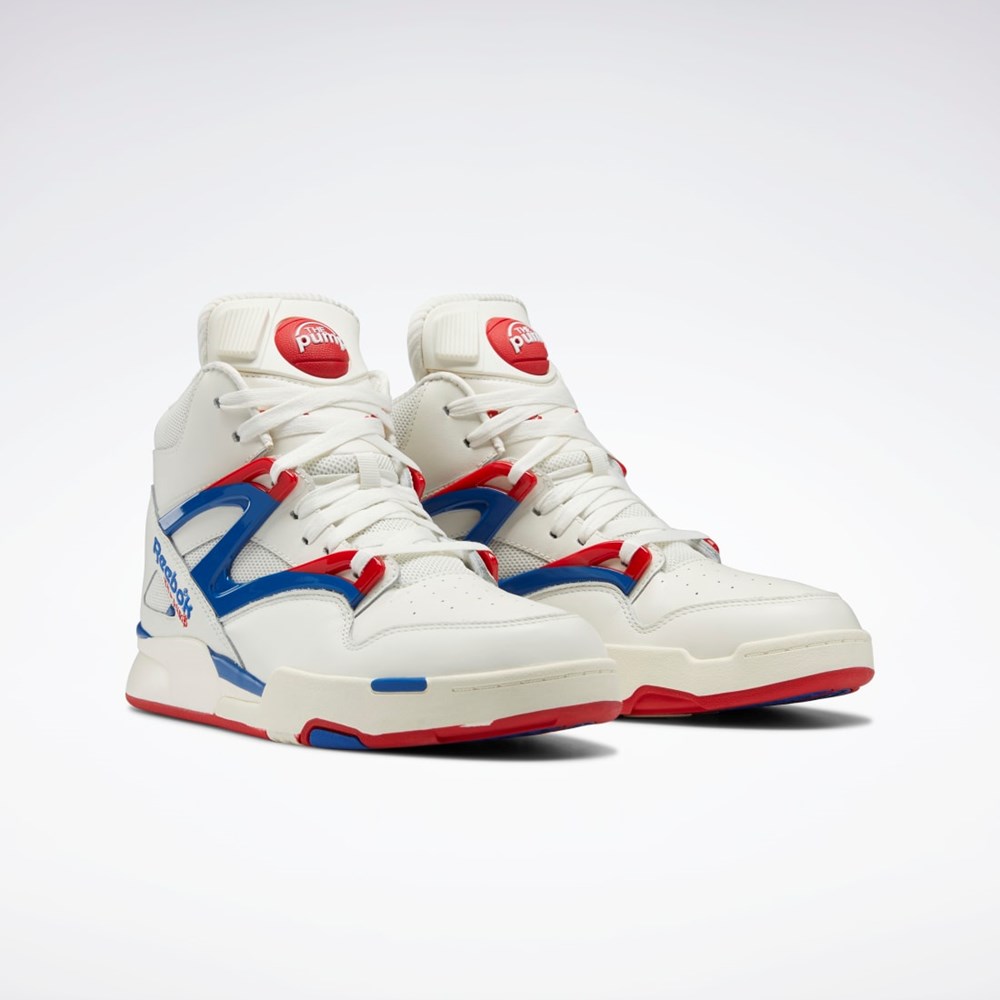 Reebok Pump Omni Zone II Shoes Blå Röda | JVQYI-6482