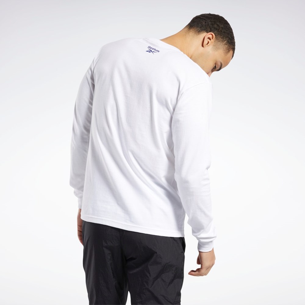 Reebok QT Iverson The Crossover Long Sleeve Crew T-Shirt Multi | FOZMT-7561