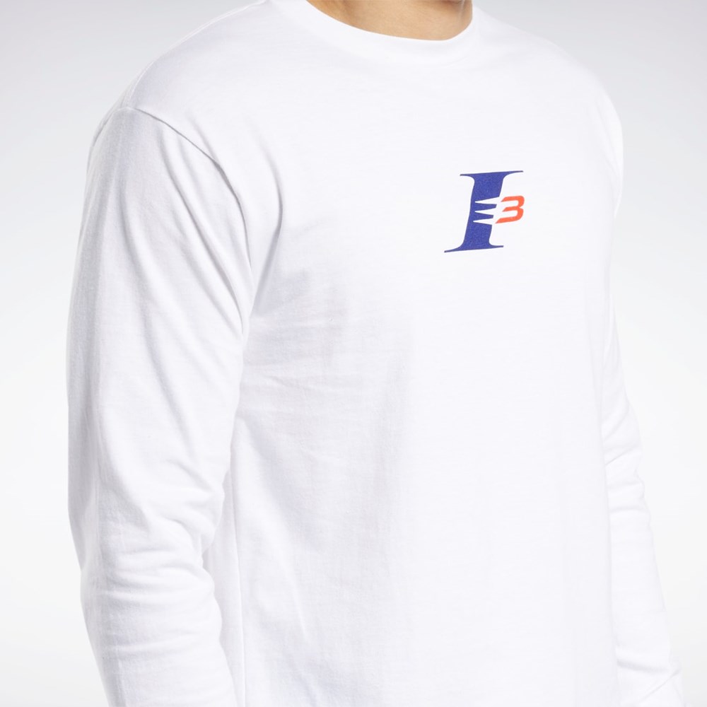 Reebok QT Iverson The Crossover Long Sleeve Crew T-Shirt Multi | FOZMT-7561