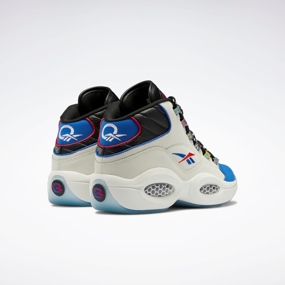 Reebok Question Mid Basketball Shoes Svarta Blå | HCIOQ-5834