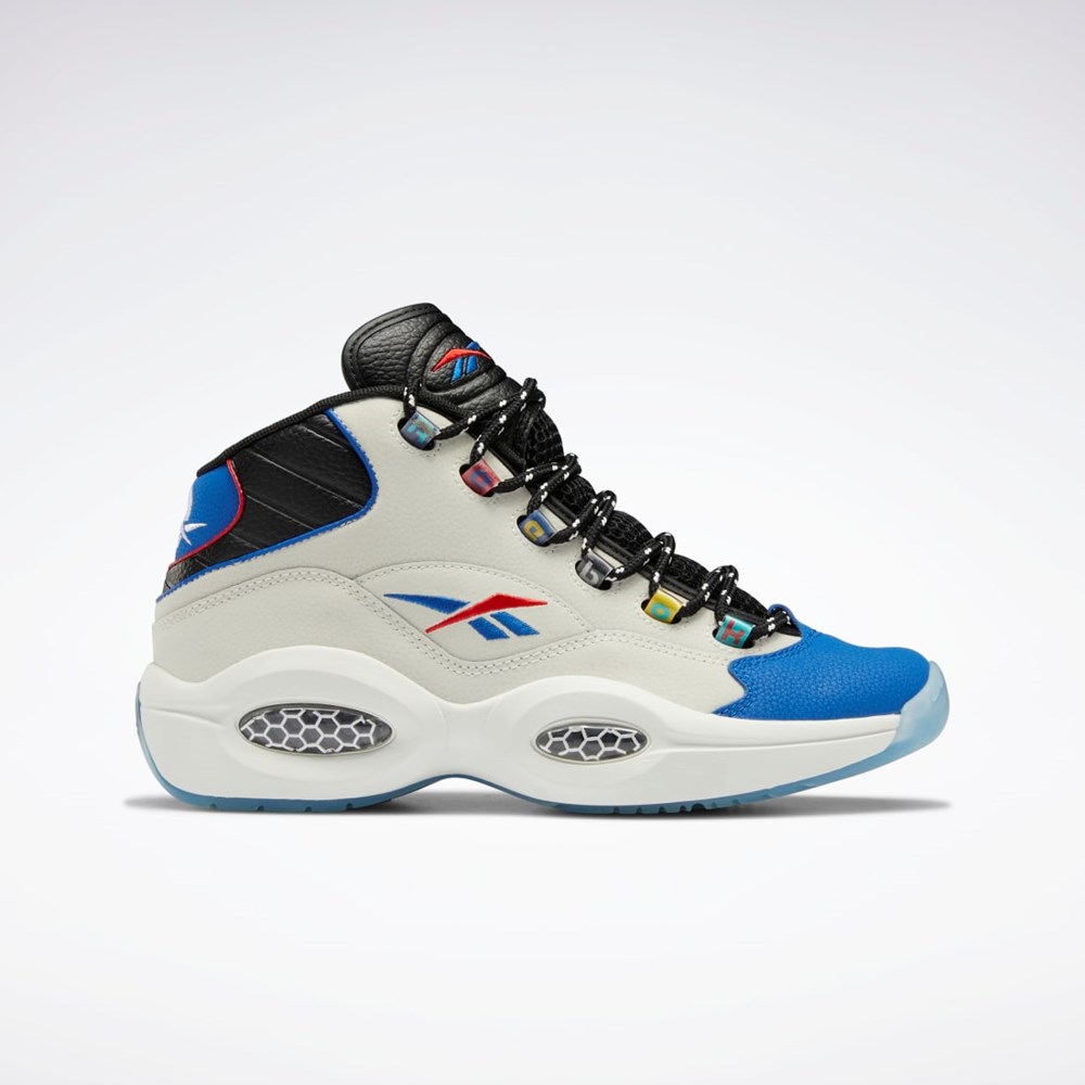 Reebok Question Mid Basketball Shoes Svarta Blå | HCIOQ-5834