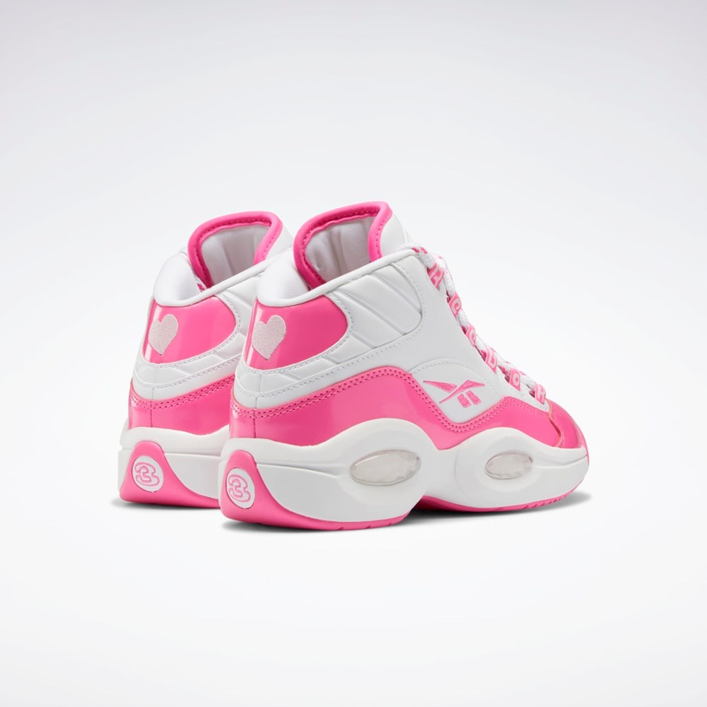 Reebok Question Mid Shoes - Grade School Rosa Vita Rosa | QVZCF-0874