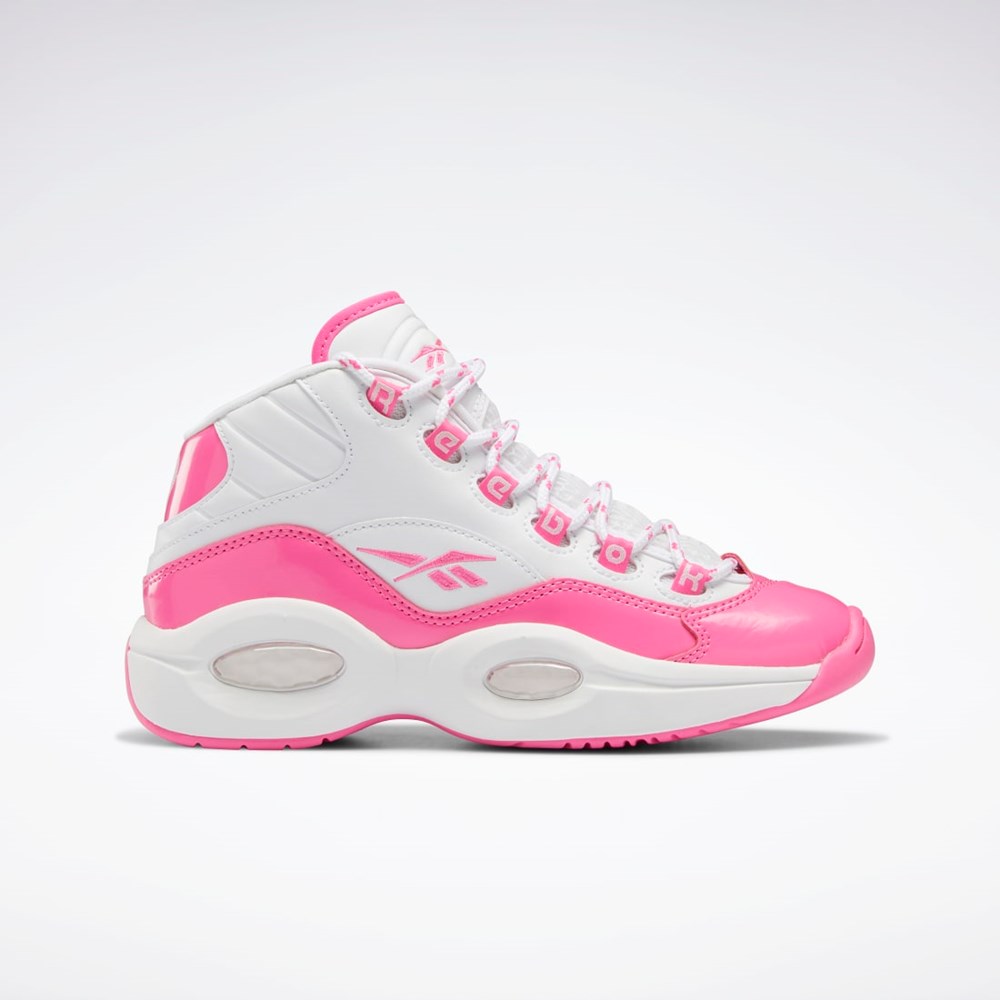 Reebok Question Mid Shoes - Grade School Rosa Vita Rosa | QVZCF-0874